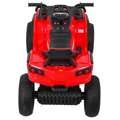 ATV electric AIR BDM0906, roti gonflabile, scaun tapitat, 102x65x73 cm, putere 90W - Rosu