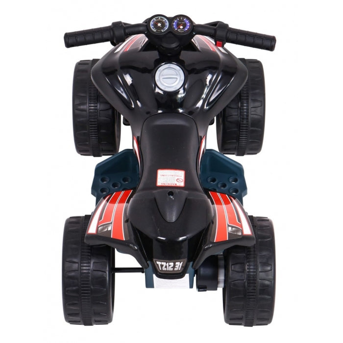ATV electric LITTLE MONSTER TR1805, roti si scaun din plastic, 70x38.5x42 cm, putere 25W - Negru