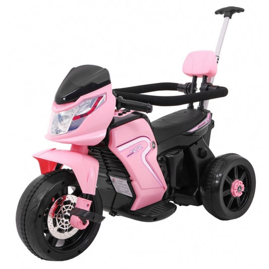 Motocicleta electrica 3 in 1, HL108, roti si scaun din plastic, 78x39x59 cm, putere 20W - Roz