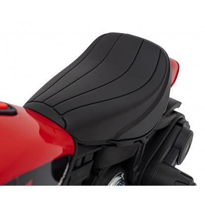 Motocicleta electrica CHOPPER FASTER AHL008, roti si scaun din plastic, 78x30x55 cm, putere 20W - Rosu