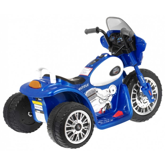 Motocicleta electrica CHOPPER JT568, roti si scaun din plastic, 79x46x54, putere 20W - Albastru