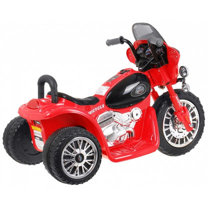 Motocicleta electrica CHOPPER JT568, roti si scaun din plastic, 79x46x54, putere 20W - Rosu