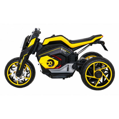 Motocicleta electrica FUTURE LL8001-A, roti EVA, scaun din plastic, 109x54x68 cm, putere 50W - Galben