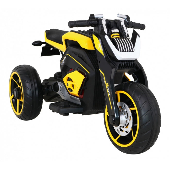 Motocicleta electrica FUTURE LL8001-A, roti EVA, scaun din plastic, 109x54x68 cm, putere 50W - Galben
