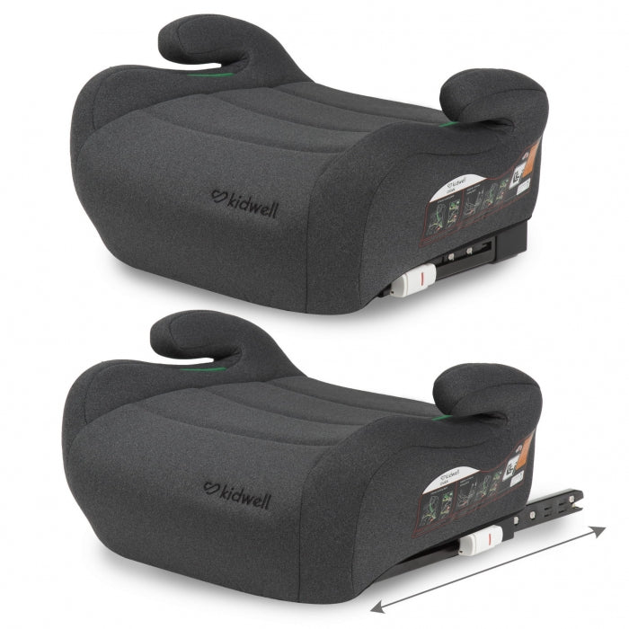 Inaltator auto 125-150 cm cu ISOFIX Kidwell Ovan - Gray