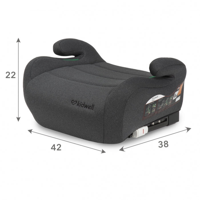 Inaltator auto 125-150 cm cu ISOFIX Kidwell Ovan - Gray