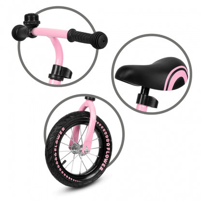 Bicicleta fara pedale Kidwell Cruzer Flower - Pink