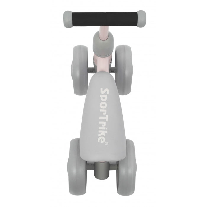 Bicicleta fara pedale cu 4 roti din plastic SporTrike - Roz