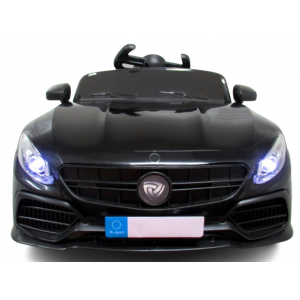 Masinuta electrica cu telecomanda si functie de balansare Cabrio Z6, 88x47x40 cm, varsta 1-4 ani, roti si scaun din plastic, putere 70W, R-Sport - Negru