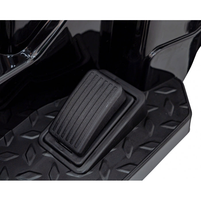 Excavator electric cu brat mobil HL389, roti EVA, scaun tapitat, 124x65x65 cm, putere 70W - Rosu