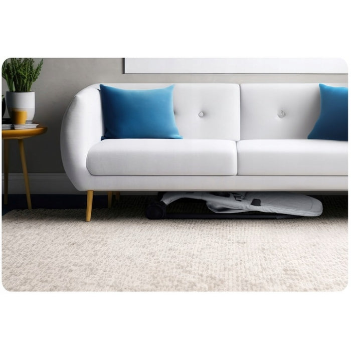 Balansoar pentru copii 2 in 1 cu jucarii, Nukido 705201, Gri deschis