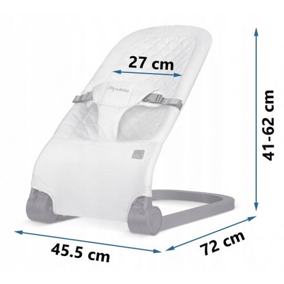 Balansoar pentru copii 2 in 1 cu jucarii, Nukido 705201, Gri deschis