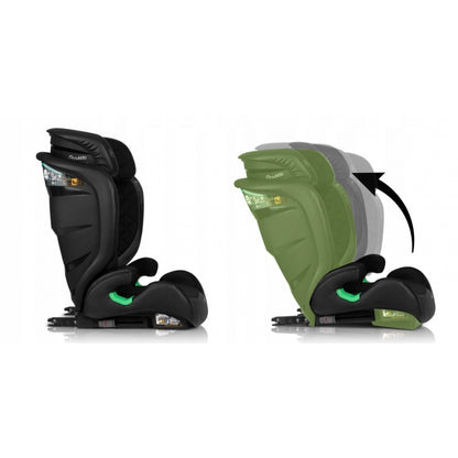 Scaun auto cu ISOFIX Nukido Louis, Grupa 100-150 cm (15-36 Kg), i-Size, omologare R129 - Negru