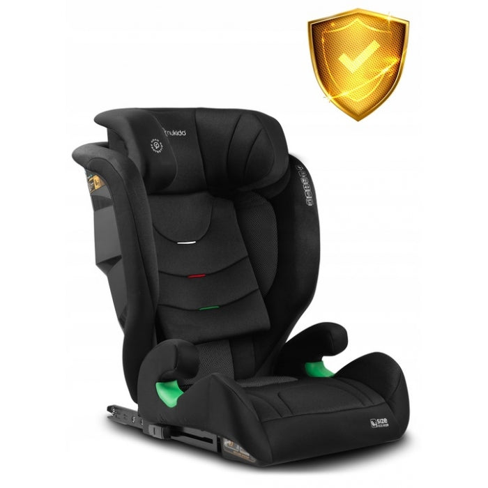 Scaun auto cu ISOFIX Nukido Louis Soft, Grupa 100-150 cm (15-36 Kg), i-Size, omologare R129 - Negru