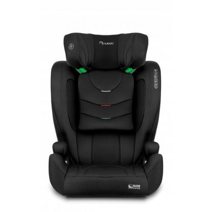 Scaun auto cu ISOFIX Nukido Louis Soft, Grupa 100-150 cm (15-36 Kg), i-Size, omologare R129 - Negru