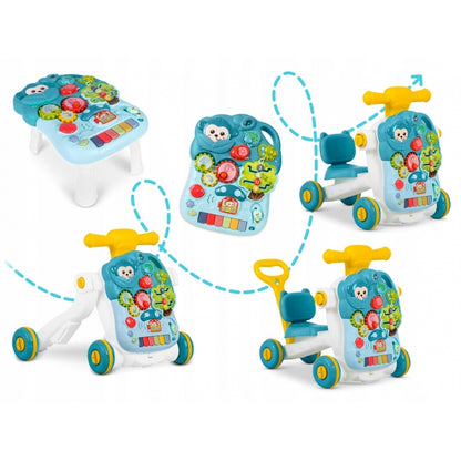 Antemergator 4 in 1 cu diverse activitati si sunete Ricokids 781500 - Albastru