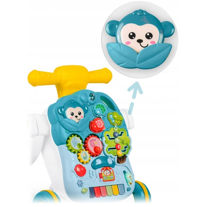 Antemergator 4 in 1 cu diverse activitati si sunete Ricokids 781500 - Albastru