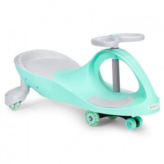 Trotineta gravitationala tip barca cu roti LED Ecotoys YM-SW-1 - Verde