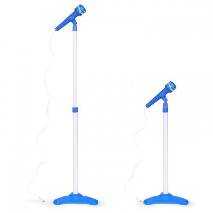 Chitara electrica si 2 microfoane pentru copii Ecotoys HC342076 - Albastru