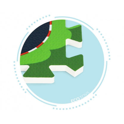 Salteluta de joaca tip puzzle, 12 elemente, iPlay 0121 - City