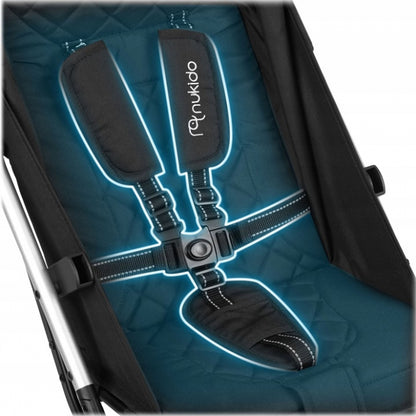 Carucior sport pentru copii, 78 x 33 x 104 cm, Nukido Paseo 716000 - Negru