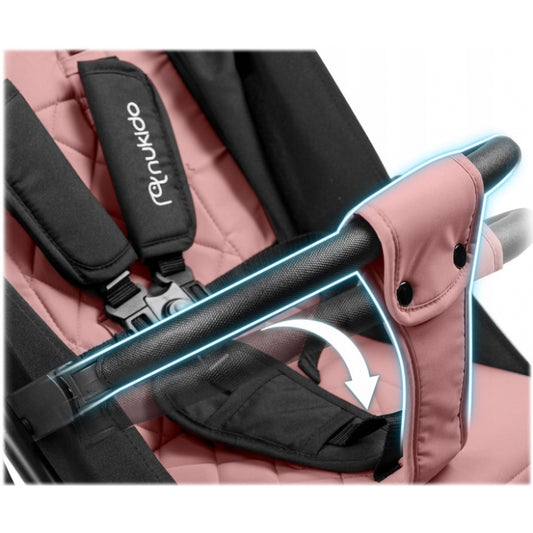 Carucior sport pentru copii, 78 x 33 x 104 cm, Nukido Paseo 716004 - Roz