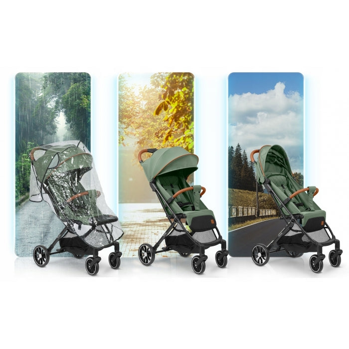 Carucior sport pentru copii, 78 x 33 x 104 cm, Nukido Paseo 716005 - Verde