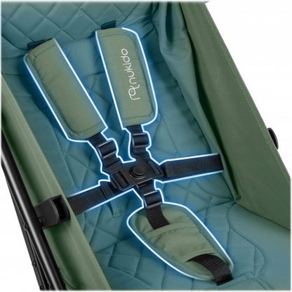 Carucior sport pentru copii, 78 x 33 x 104 cm, Nukido Paseo 716005 - Verde