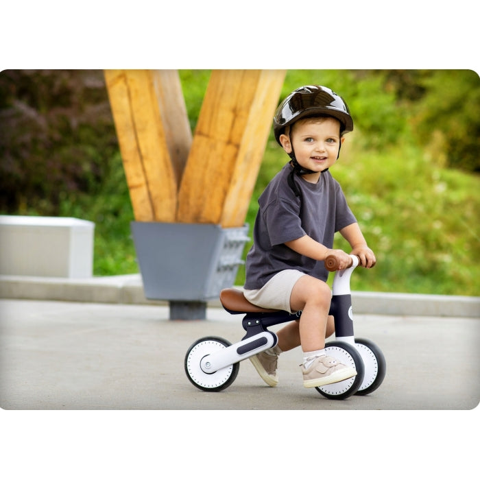 Bicicleta fara pedale pentru copii, 51 x 18.5 x 36 cm, roti EVA, Nukido NK-603 - Negru