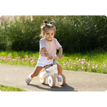 Bicicleta fara pedale pentru copii, 51 x 18.5 x 36 cm, roti EVA, Nukido NK-603 - Alb