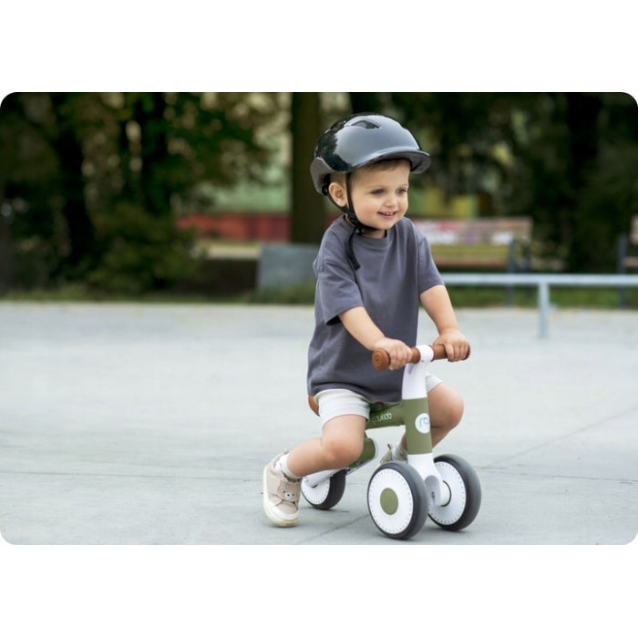 Bicicleta fara pedale pentru copii, 51 x 18.5 x 36 cm, roti EVA, Nukido NK-603 - Verde