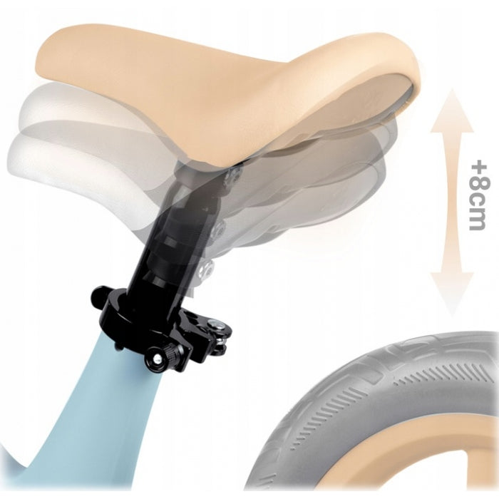 Bicicleta fara pedale pentru copii, 87 x 39 x 54 cm, roti EVA, Light Flee Nukido NK-604 - Albastru