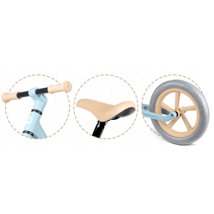 Bicicleta fara pedale pentru copii, 87 x 39 x 54 cm, roti EVA, Light Flee Nukido NK-604 - Albastru