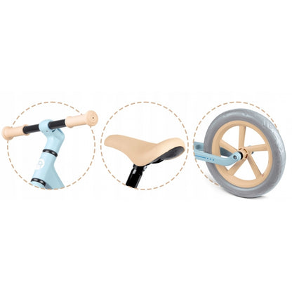 Bicicleta fara pedale pentru copii, 87 x 39 x 54 cm, roti EVA, Light Flee Nukido NK-604 - Albastru