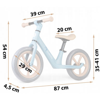 Bicicleta fara pedale pentru copii, 87 x 39 x 54 cm, roti EVA, Light Flee Nukido NK-604 - Albastru