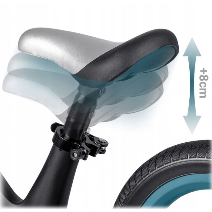 Bicicleta fara pedale pentru copii, 87 x 39 x 54 cm, roti EVA, Light Flee Nukido NK-604 - Negru