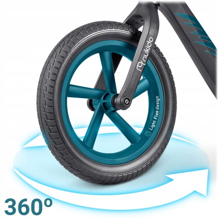 Bicicleta fara pedale pentru copii, 87 x 39 x 54 cm, roti EVA, Light Flee Nukido NK-604 - Negru