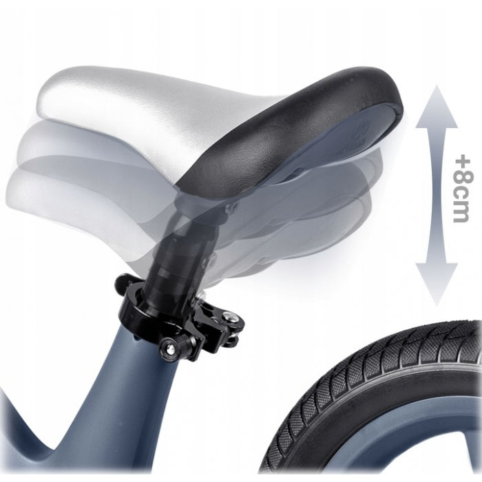 Bicicleta fara pedale pentru copii, 87 x 39 x 54 cm, roti EVA, Light Flee Nukido NK-604 - Bleumarin