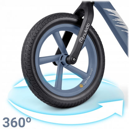Bicicleta fara pedale pentru copii, 87 x 39 x 54 cm, roti EVA, Light Flee Nukido NK-604 - Bleumarin
