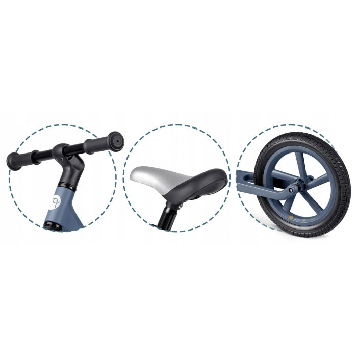 Bicicleta fara pedale pentru copii, 87 x 39 x 54 cm, roti EVA, Light Flee Nukido NK-604 - Bleumarin