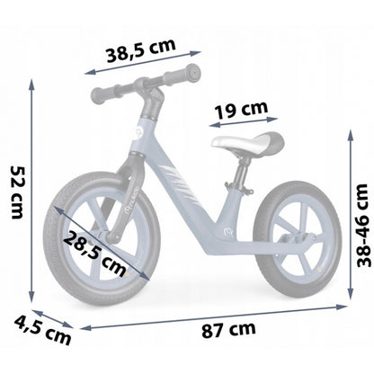 Bicicleta fara pedale pentru copii, 87 x 39 x 54 cm, roti EVA, Light Flee Nukido NK-604 - Bleumarin
