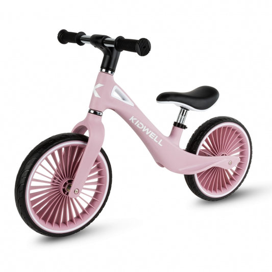 Bicicleta fara pedale, cadru nailon, roti PU, Kidwell NIX - Roz