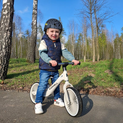 Bicicleta fara pedale, cadru nailon, roti PU, Kidwell NIX - Gri