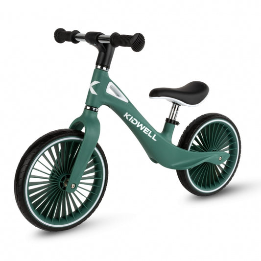 Bicicleta fara pedale, cadru nailon, roti PU, Kidwell NIX - Verde