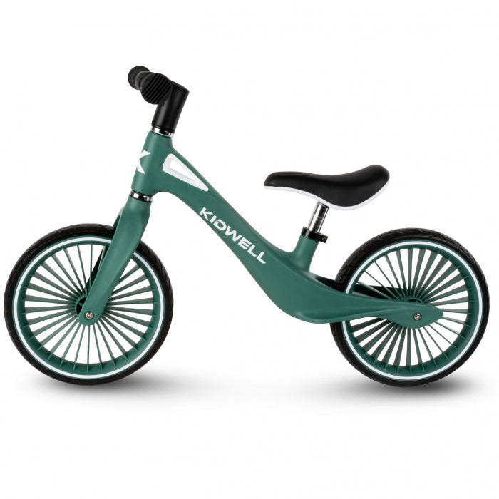 Bicicleta fara pedale, cadru nailon, roti PU, Kidwell NIX - Verde