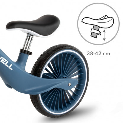 Bicicleta fara pedale, cadru nailon, roti PU, Kidwell NIX - Bleumarin