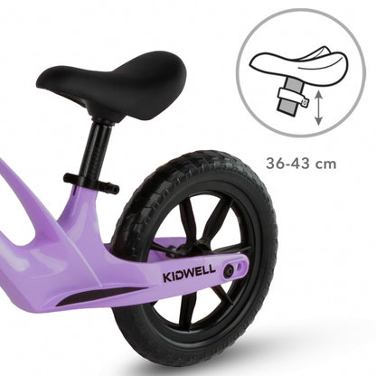 Bicicleta fara pedale, cadru magneziu, roti EVA, Kidwell VITO - Violet