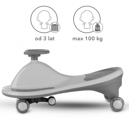 Trotineta gravitationala Kidwell ROLLO - Gri