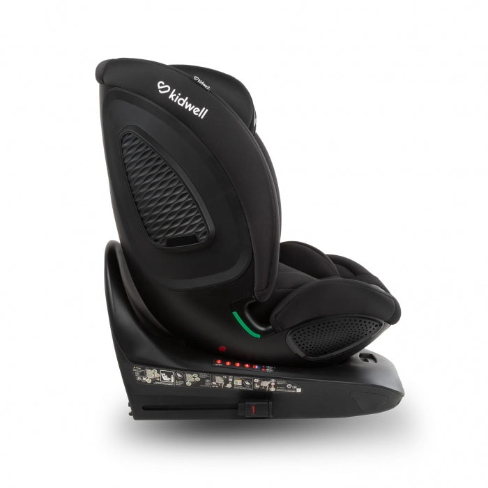 Scaun auto cu ISOFIX Kidwell GoCar, grupa 40-135 cm, i-Size, omologare R129 - Negru