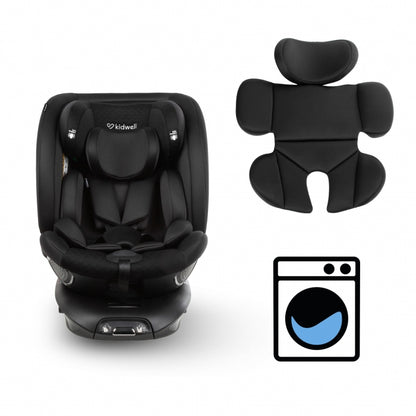 Scaun auto cu ISOFIX Kidwell GoCar, grupa 40-135 cm, i-Size, omologare R129 - Negru